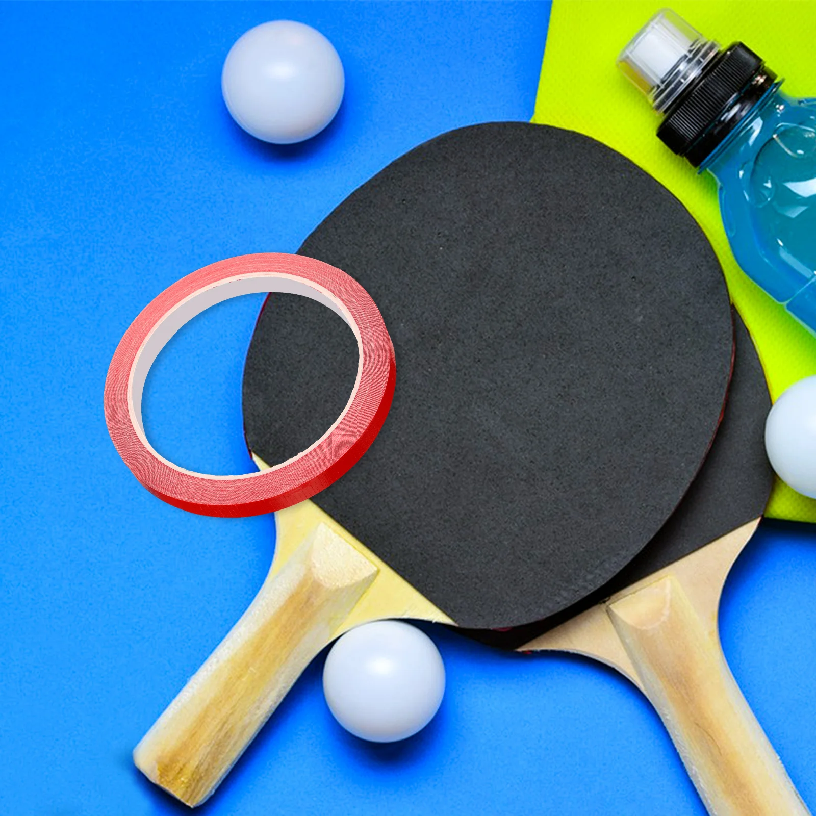 1 لفة مجداف الحرس الجانب الشريط مضرب تنس الطاولة حامي دائم لاصق حافة الشريط المهنية حماية المضرب #3