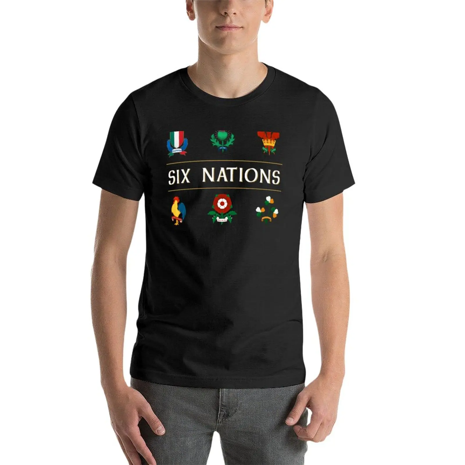 Six Nations Rugby T-Shirt quick-drying oversized t shirt men