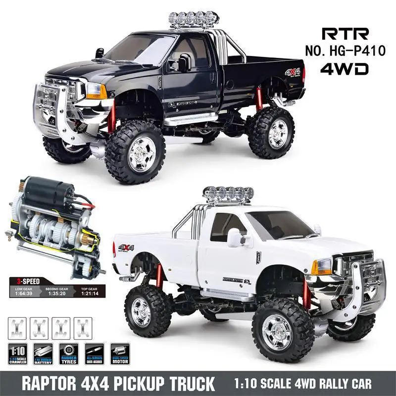 

Hengguan 1/10 Raptor P410 Four-wheel Drive Remote Control Car 2.4g Radio Motor Esc Th16938-smt2 Truck High-end Model Rc Boy Toy