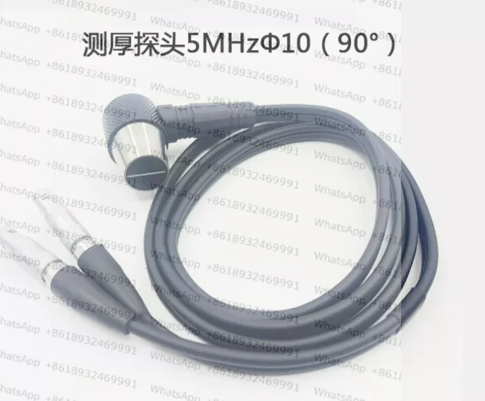 5P10 Ultrasonic Thickness Probe 5MHz Φ10mm Straight‑Tube For TT100 TT130 Thickness Gauge