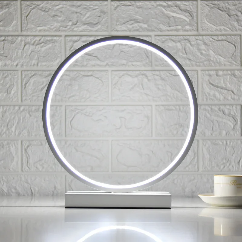 Lampe LED Circulaire à Intensité Réglable, Luminaire Décoratif d'Nik, Idéal pour un Bureau, une Chambre à Coucher, un Salon ou un Camping