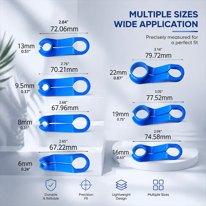7Pcs Automotive Quick‑Disconnect Tube Tool Set, Fuel Air‑Conditioning Hose Remover,Transmission Cooler Line Separator Hand Tools