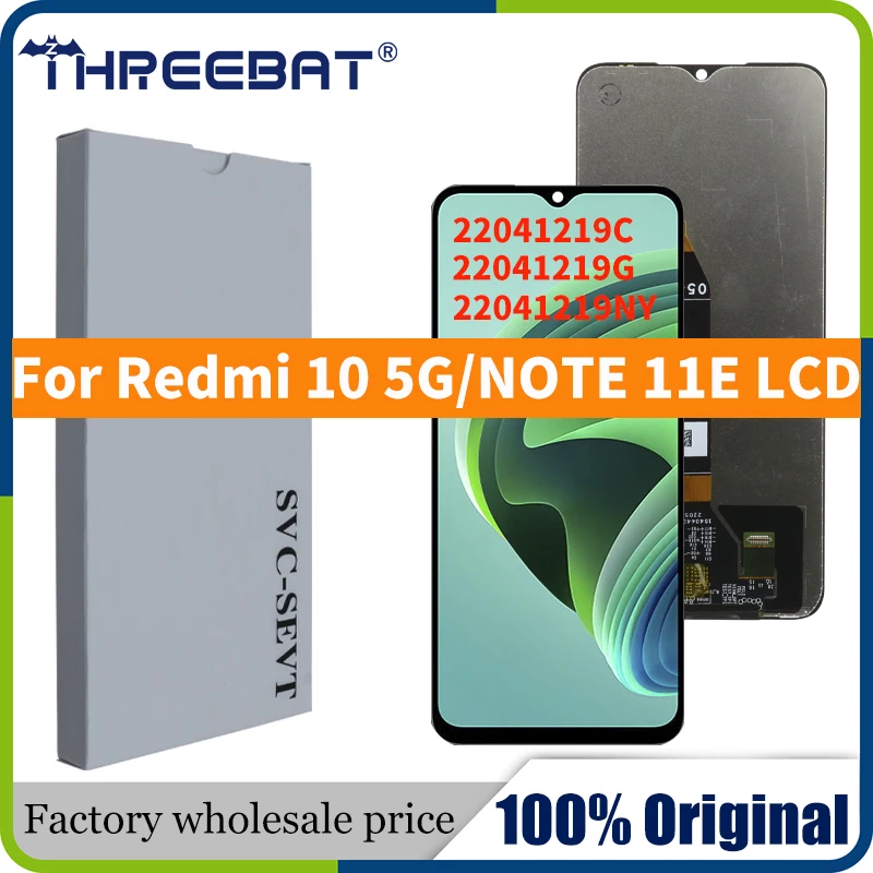 شاشة العرض الأصلية 6.58 بوصة لجهاز Xiaomi Redmi C4 و Redmi 10 5G