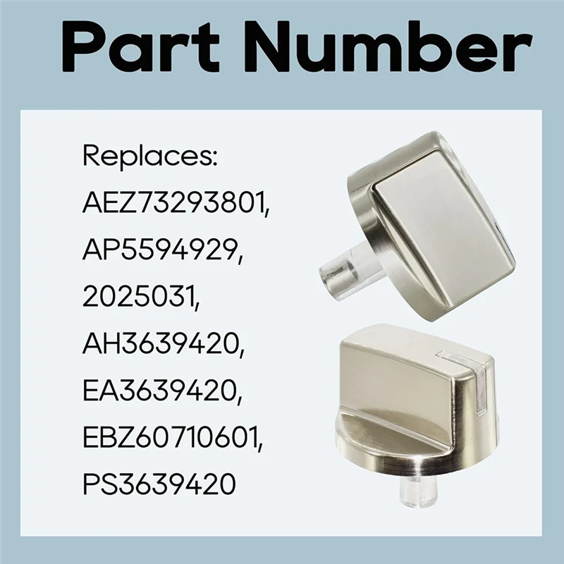 A76G-استبدال مقبض التحكم في الموقد الجمعية 5 قطعة AEZ73293801 للمجموعة/موقد الموقد ، جزء استبدال مقبض الموقد