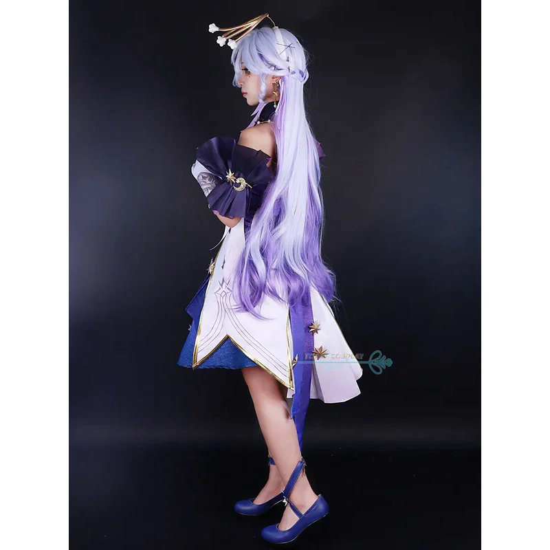 Robin Cosplay Game Thankai Star Rail Robin Cosplay Kostuum 3d Print Jurk Pruik Schoenen Vrouwen Reed Carnaval Feestkleding