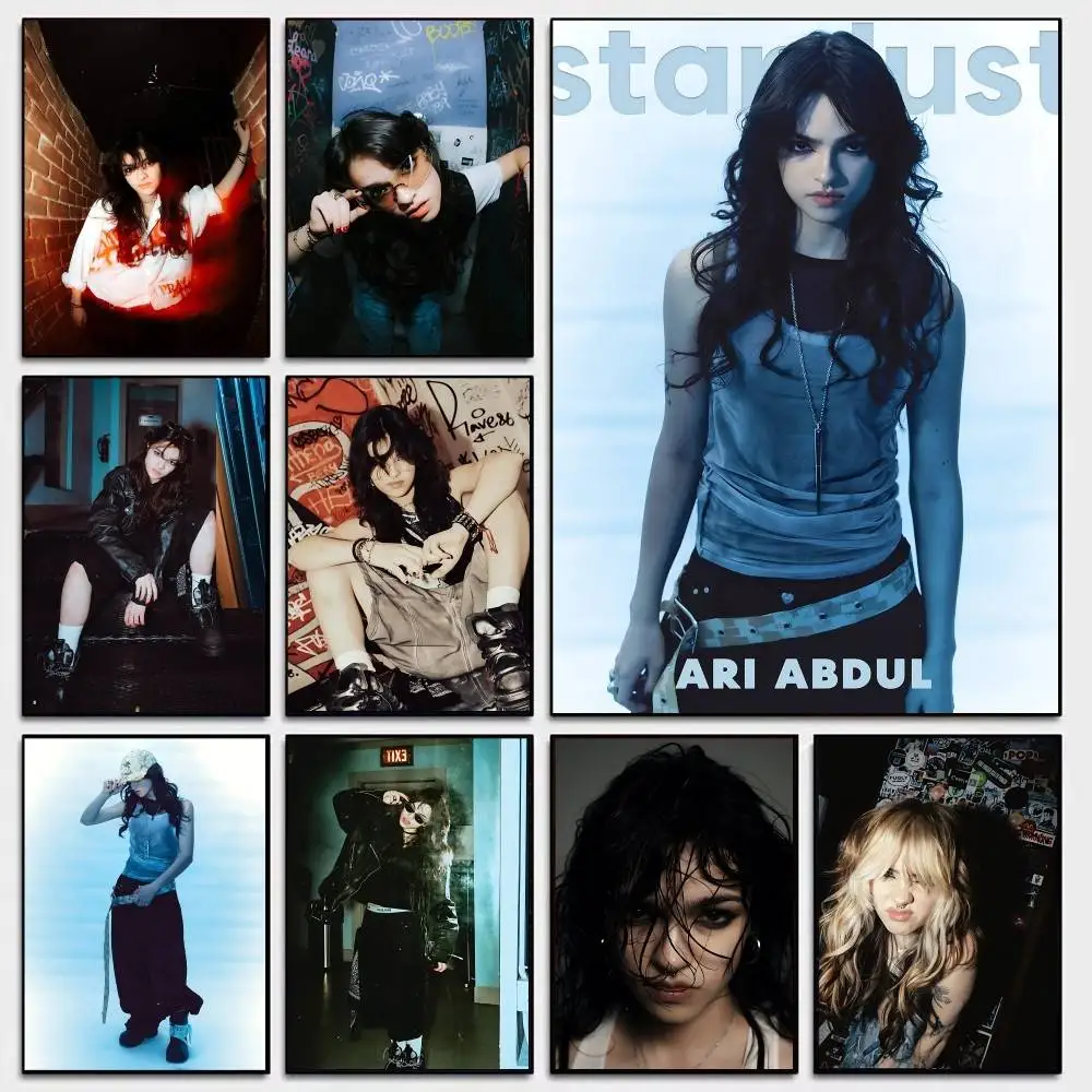 Singer A-Ari Abdul Movie Sticky Posters Fancy Wall Sticker for Living Room Bar Decoration Vintage Decorative Painting