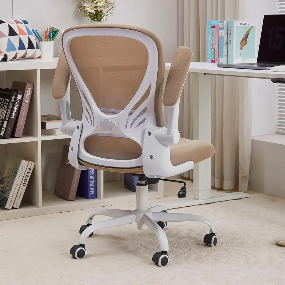

Comfortable Desk Chair Ergonomic Office Chairs With Lumbar Supoort And Flip-Up Armrest Comfy Computer Chairs Study Chair For