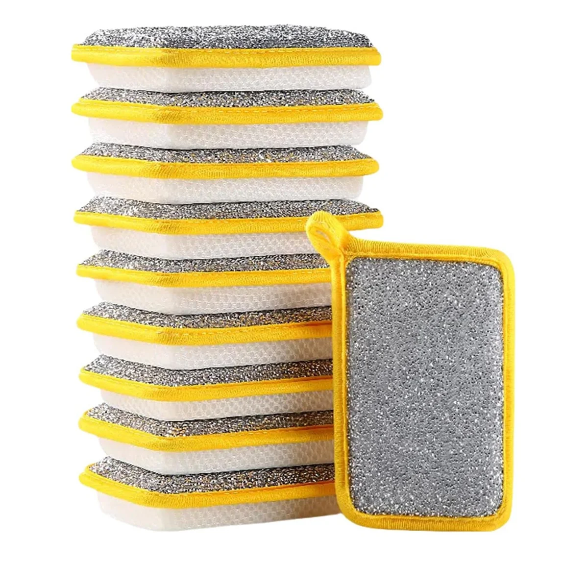 Kitchen Dish Sponge for Washing Dishes Cleaning Kitchen, Dual-Sided Sponges,Multipurpose Sponges for Wet and Dry 10