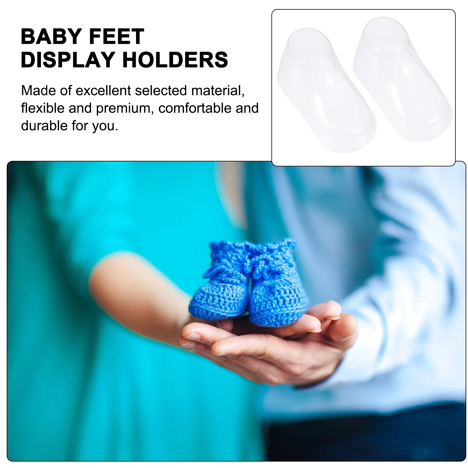 40 قطعة أشجار الأحذية الشفافة 8 سنتيمتر أصحاب PVC للأحذية الجوارب الجوارب عرض تخزين المجوهرات المعارض ganizers #5