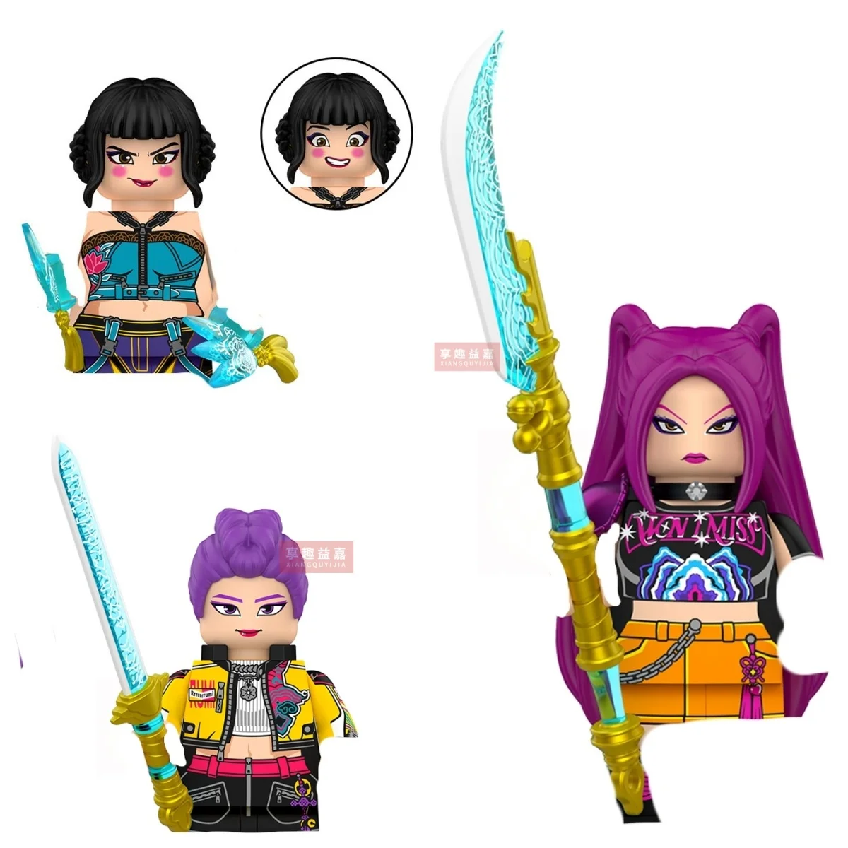 4.5CM 애니메이션 소녀 미라 루미 조이 스태츄 블록 세트, 어린이 조립 및 전시용 디테일 피규어 모델 장난감 블록