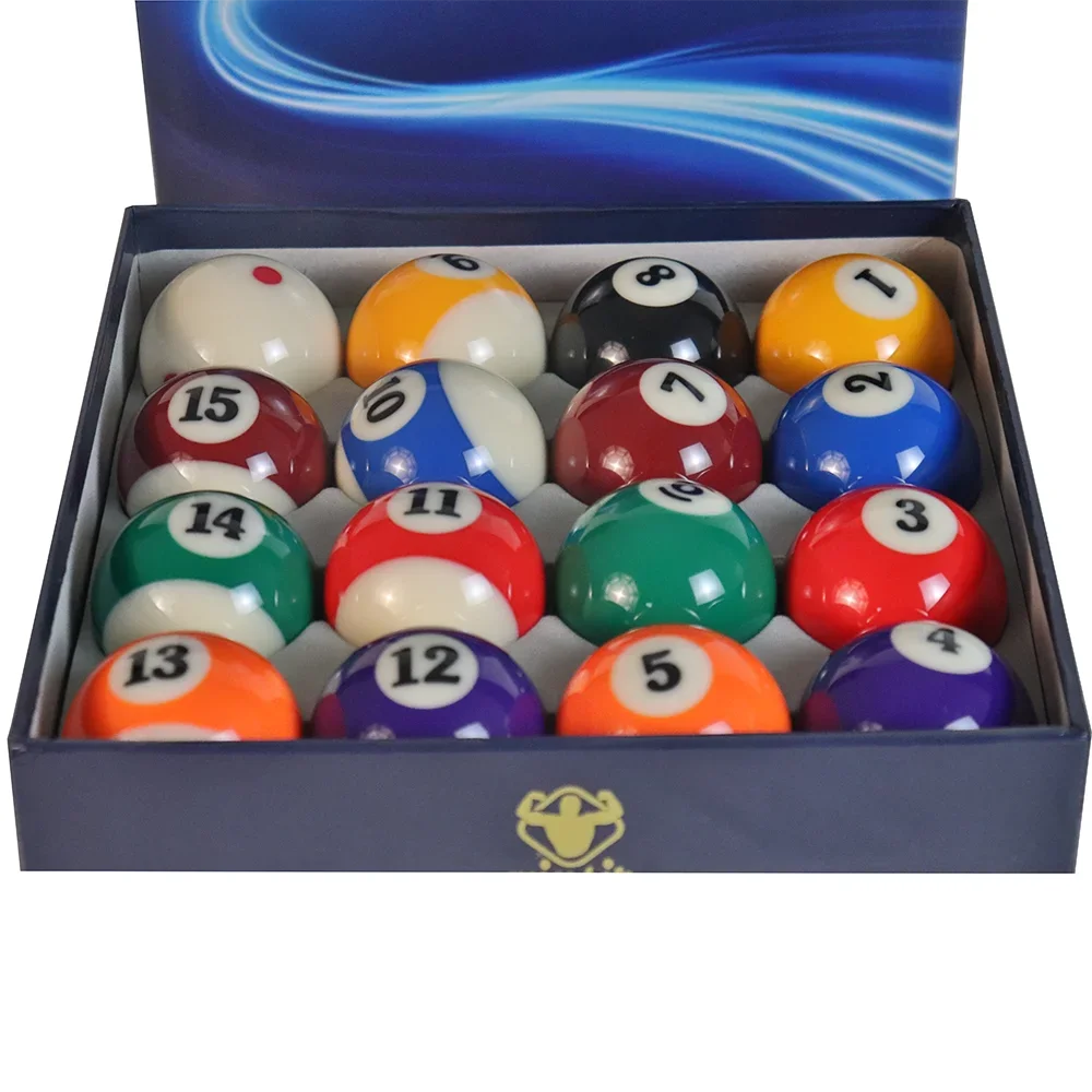 16pcs High-Quality Billiards Equipment Gold Medal Pool Table 3A Grade Large 57.2mm Snooker & Billiard Balls Set