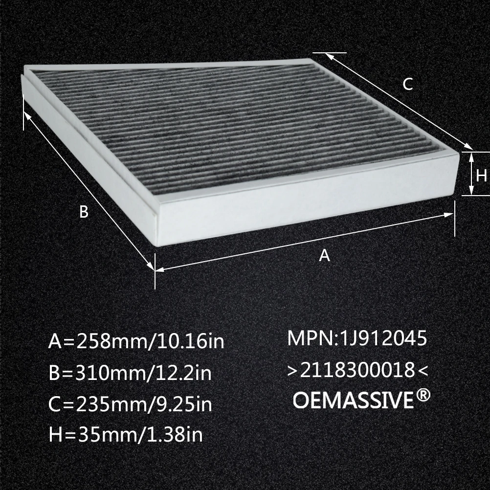 For Mercedes-Benz E-Class W211 T-Model S211 CLS C219 Pollen Cabin Air Filter 2118300018 2002 2003 2004 2005 2006 2007 2008 2009