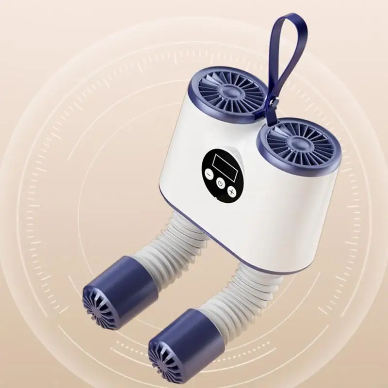 

Intelligent Shoe Dryer with Extendable Rack Portable Home Shoe Deodorizer Heater N58D