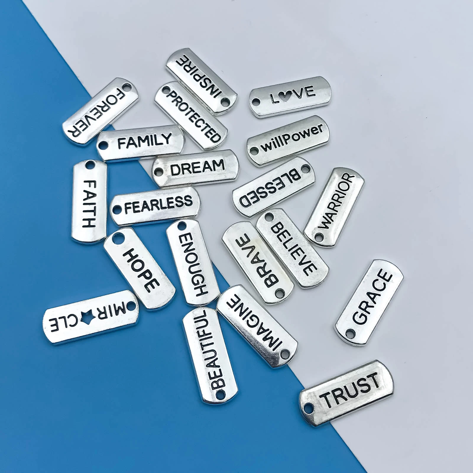 Mix 20pcs/Set Zinc Alloy Antique Silvery Pencil Shaped Charms Pendant for DIY Necklace Bracelet Earrings Jewelry Making Handmade
