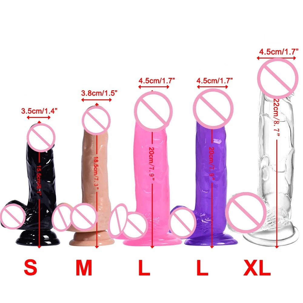 Künstliche Penis für Frauen Vaginal Sex Leistungsstarke Saugnapf Gelee Dick Dildo Masturbatoren Penis Weibliche Erwachsene Anal Sex Spielzeug Stick