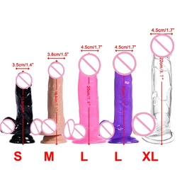 Pénis Artificiel pour Femme, Sexe Vaginal, Injuste, Ventouse, Gelée, Dick, Gode, Mastjaune ators, Pénis, Femelle, Adulte, Anal, Sex Toys, Stick