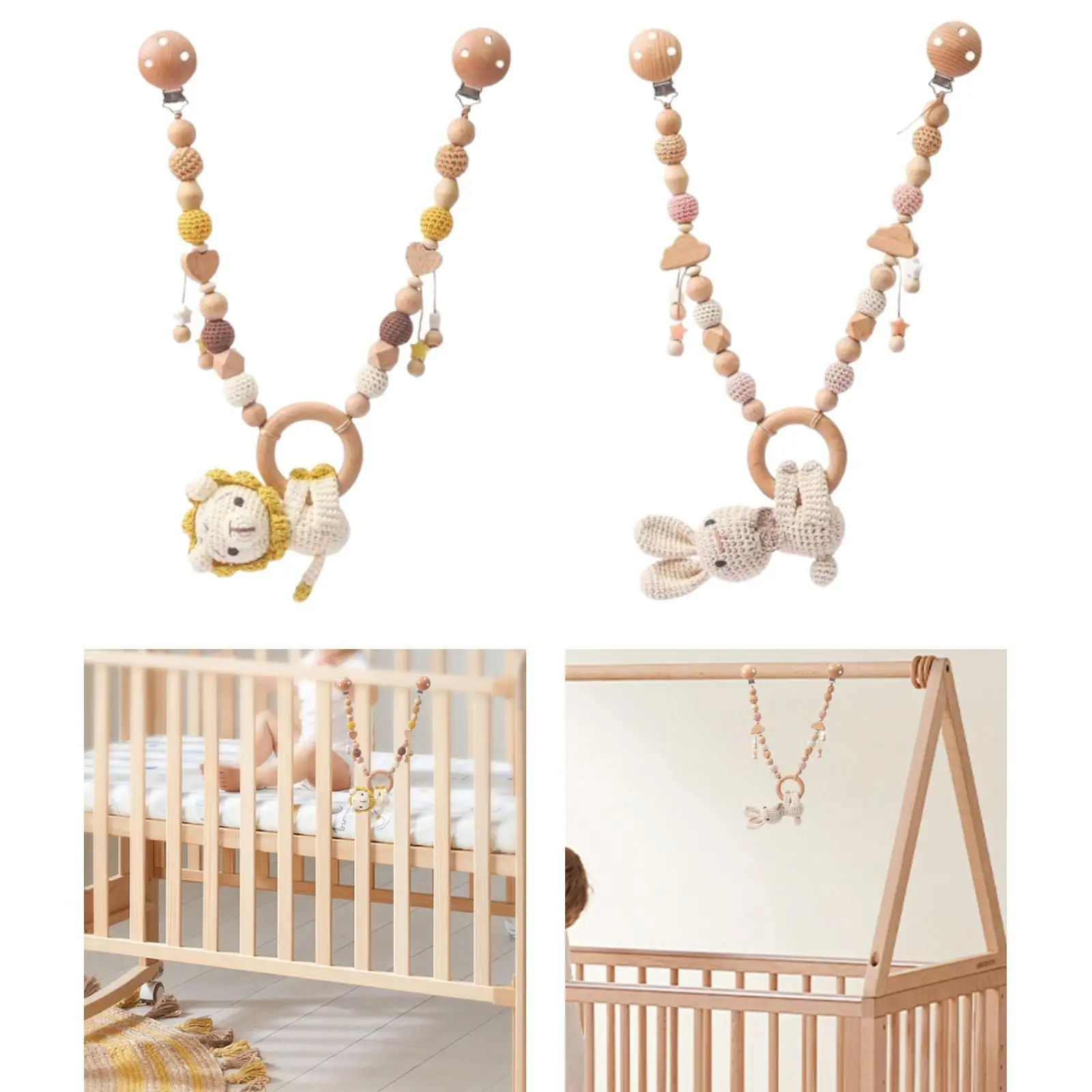아기 침대 걸이 장난감 아기 진정 치아발육 장난감 아기 방 장식용