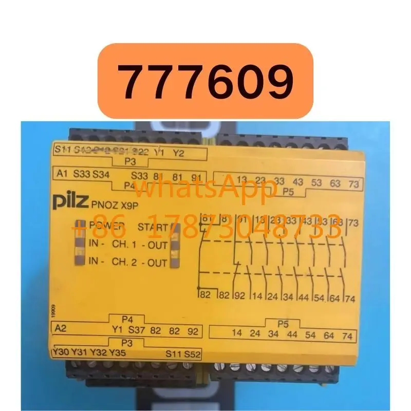مرحل الأمان المستعمل PNOZ X9P 777609   تم اختبارها بشكل جيد ووظيفةها سليمة