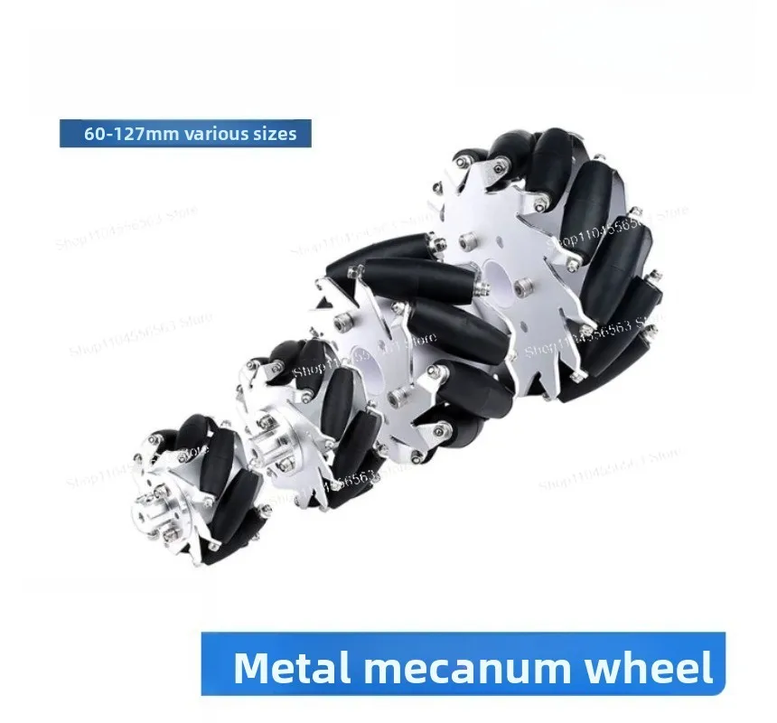Metal Mecanum Wheel, Omni‑Directional Wheel, 60mm 75mm 100mm, Accessory For Smart Robot Car