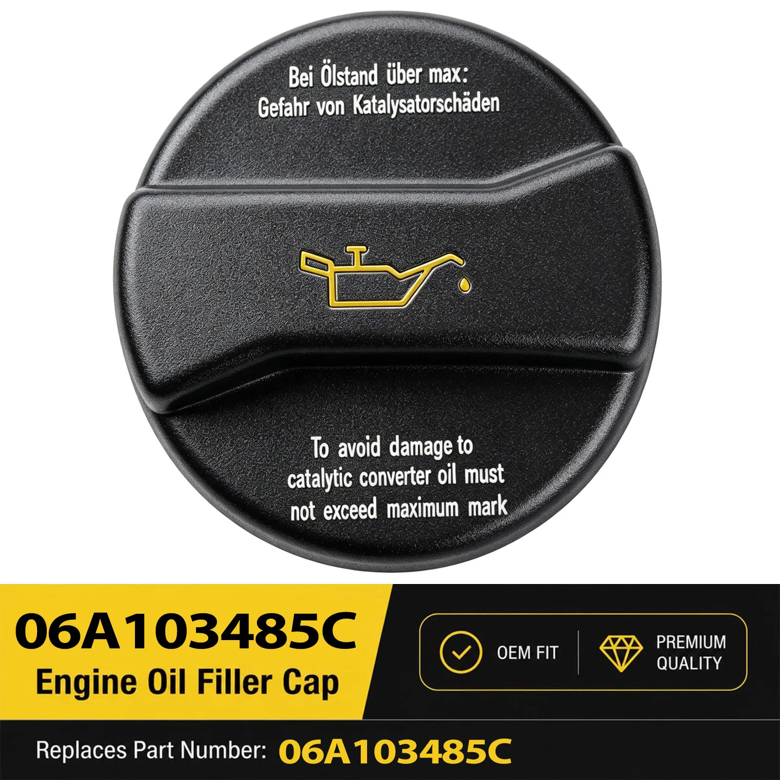 Engine Oil Filler Cap Fuel Tank Cap Cover For Seat Alhambra Altea Arosa Cordoba Exeo Ibiza Inca Leon Toledo 06B103485C
