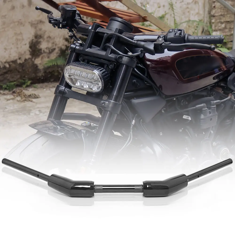 Motorcycle Handlebar 7/8'' 22mm Hand Control Bar Zero Drag Bars Heavy Duty Steel For Harley Sportster S RH1250 RH1250S 2021+