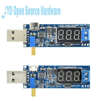 Convertitore boost Buck Modulo di alimentazione step up/down USB DC-DC da 5 V a 3,3 V/12 V Uscita regolabile DC 1,2 V-24 V