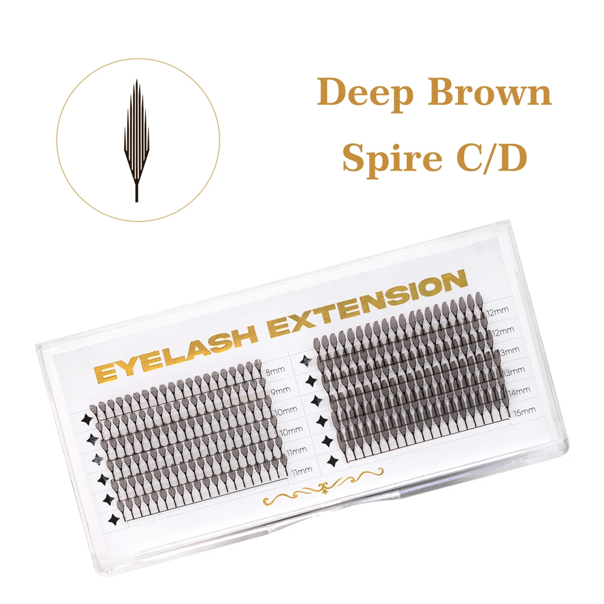 

Aguud Comic Spire Lashes Feather Shape Manga False Lashes Anime Lashes Natural Lightweight Individual Volume Lashes Makeup Tool