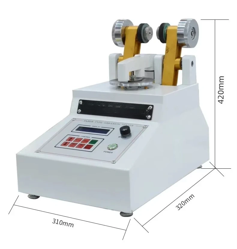 

Manufacturer Price Taber Type Abrasion Resistance Tester Product for Rubber Leather Textile Plastic Fabric Testing