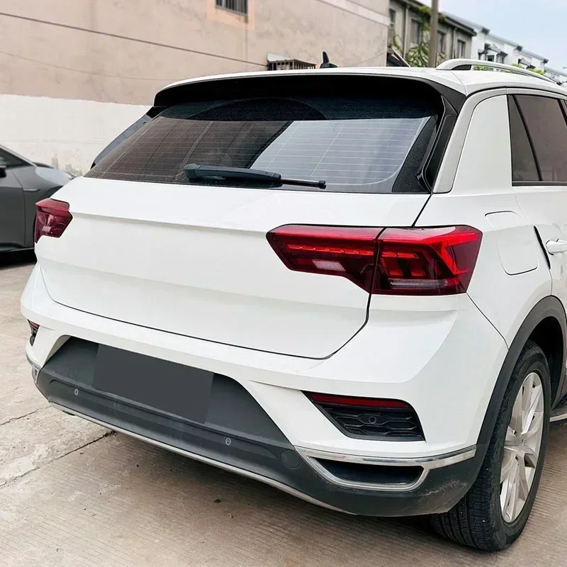 ل VW T-ROC SUV A11 MK1 R R-Line TSI TDI 2017-2023 نافذة السيارة الخلفية الجانب المفسدين أجنحة الشفاه الجسم أطقم الفاصل اكسسوارات