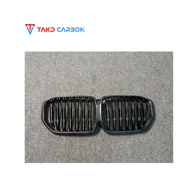 

TAKD CARBON Real Car Data Development Dry Carbon Fiber Brand Front Center Grill for bmws X5 G05