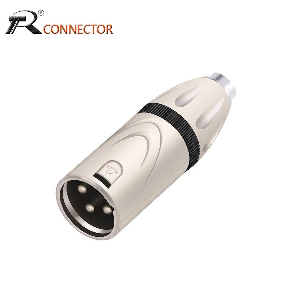 1pc XLR 3Pins Male/Female Plug to RCA Female Audio Cable Adapter Jack Adapter Connector Converter Microphone Speaker Amplifier