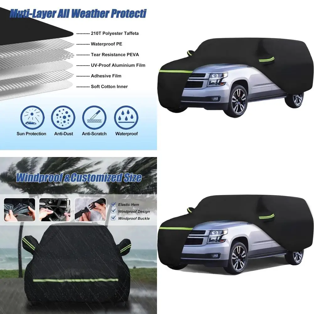 

Custom Heavy Duty Waterproof Cover for 2007-2023 Chevy Suburban, GMC Yukon XL, Cadillac Escalade ESV - All Weather Protection Ou