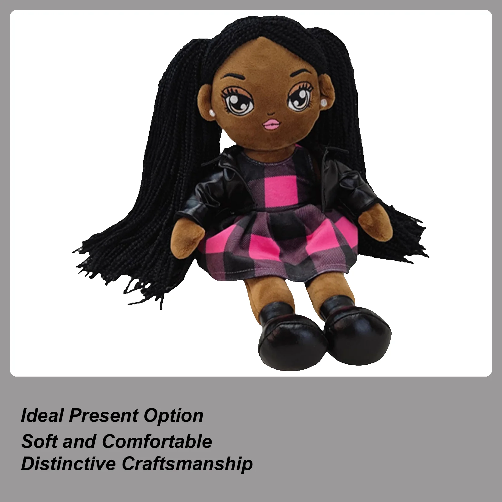 

African America Baby Doll Black Dolls African America Plush Educational Toys For Preschoolers Girls Educators Pretend Play