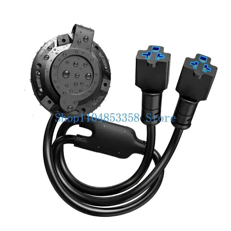 

652F 20A 125V AC Port Plug Power Inlet Socket for Campers Trailers Boats Including Extension Cord Simple Installation