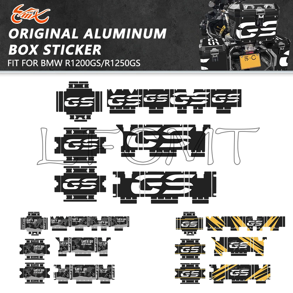 

Motorcycle Aluminum Box Sticker Panniers Case Decoration Decals Fit for R1250GS R1200GS Adventure 2019-2023 F750GS F850GS GSA