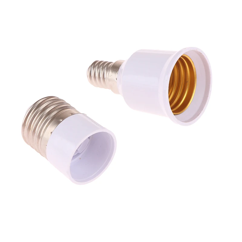 White LED Bulb Converter E14 To E27/E27 To E14 Lamp Bulb Base Holder E14 Female E27 Male Adapter Conversion Socket Adapter