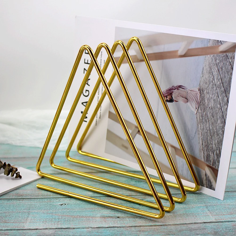 

Desktop Book Shelf Iron Art Strong Structure Book Holding Rack Storage ganizer Home Office Decor Magazine File Accessories