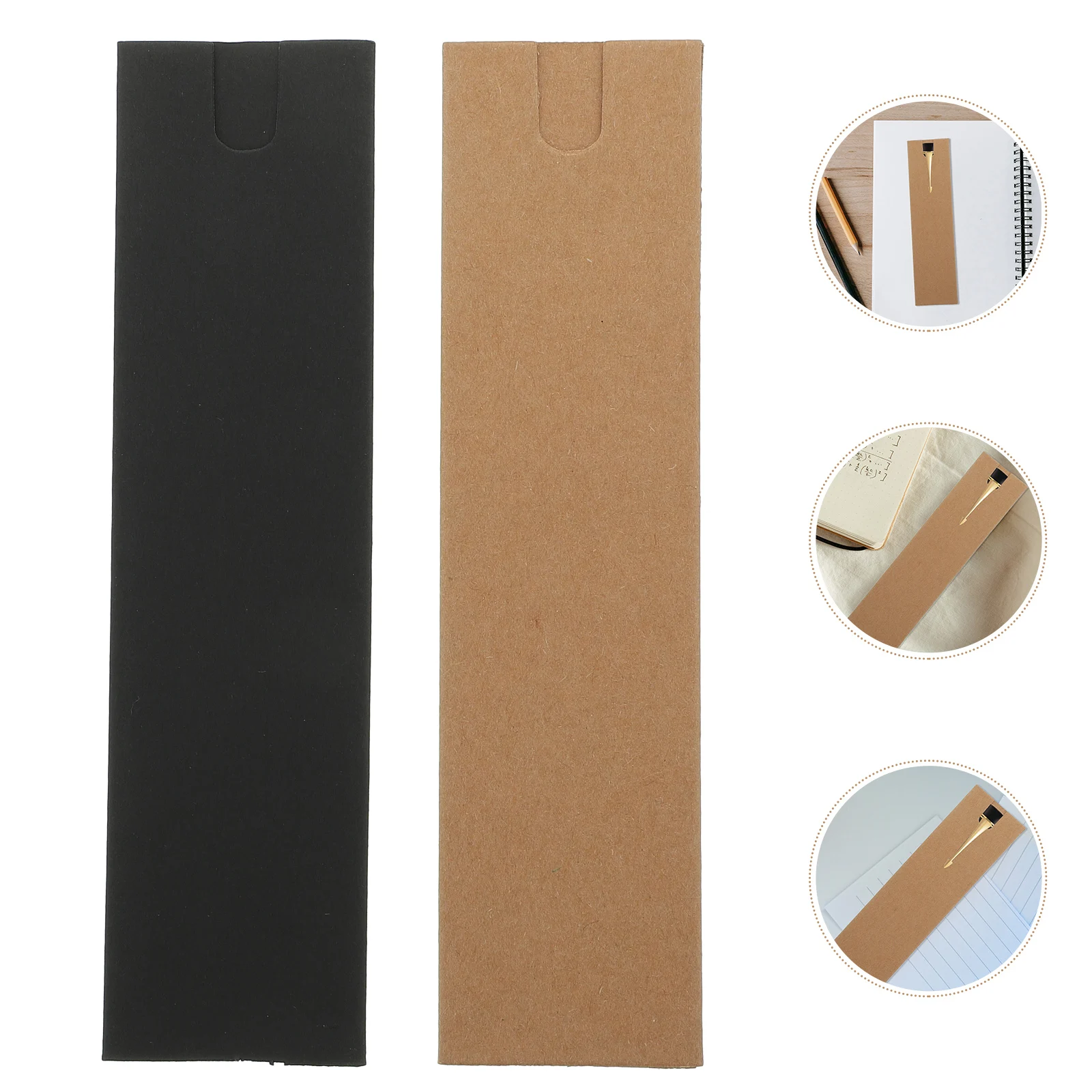 

30Pcs Folding Pen Box Kraft Paper Material Sturdy Construction Attractive Adorable Finish Lightweight Easy Carry Ideal Gift