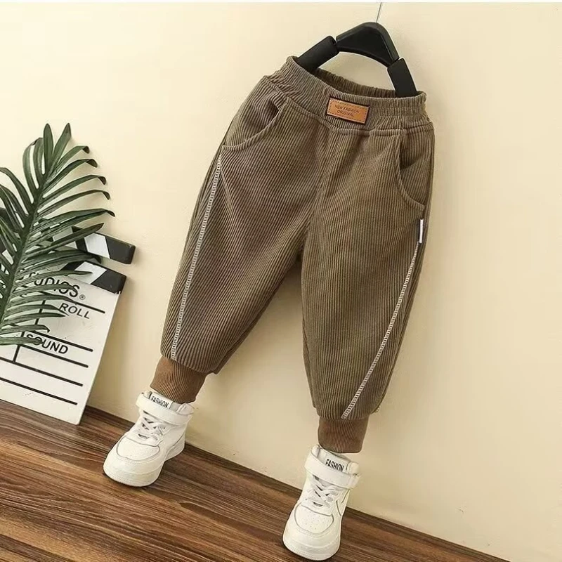 Cotton Boy Cargo Pants Children Casual Sweatpants Three-dimensional High Visibility Sports Pants Fashion Children\'s Clothing