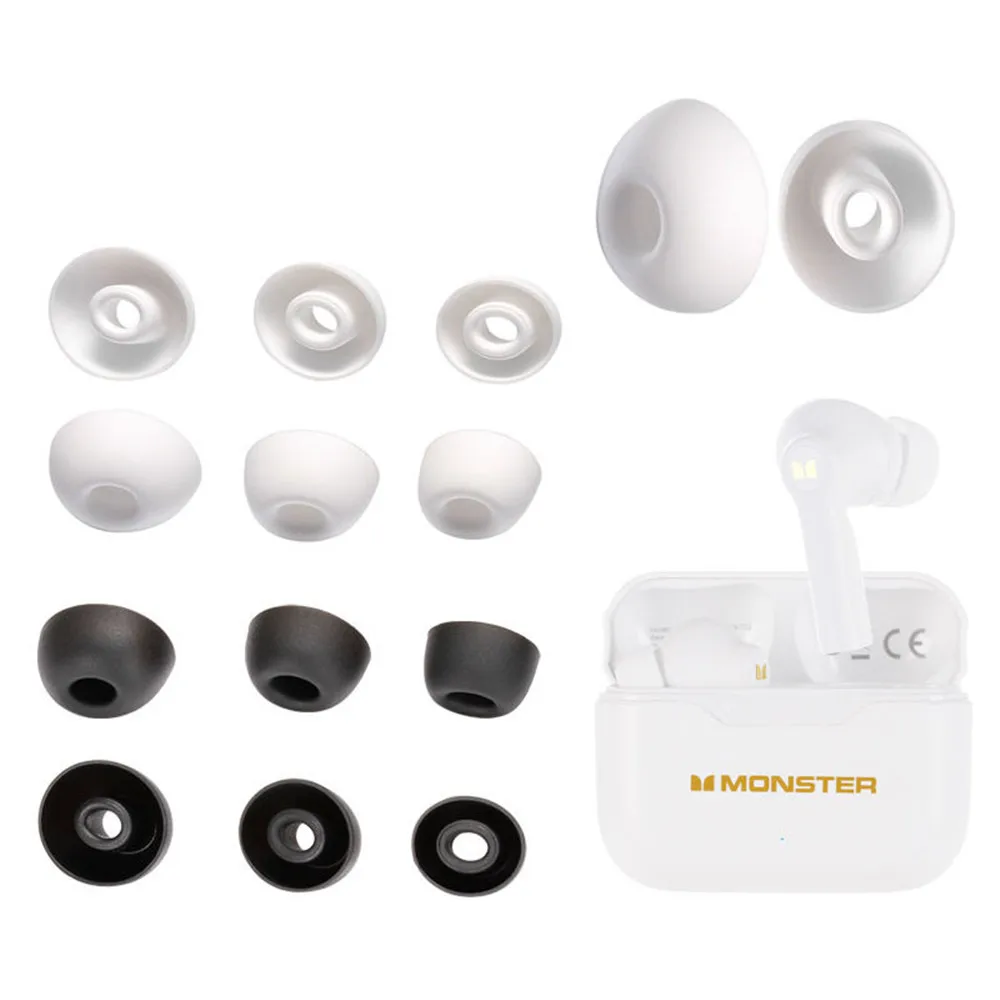 Для наушников Monster XKT02, беспроводные наушники, сменные детали, мягкие силиконовые наушники-вкладыши, накладки, наушники-вкладыши