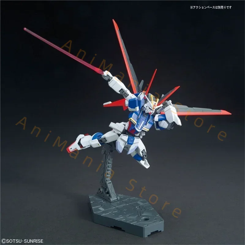 Bandai original gundam modelo kit anime figura hgce 198 1/144 ZGMF-X56S força impulso figuras de ação brinquedos presentes para crianças