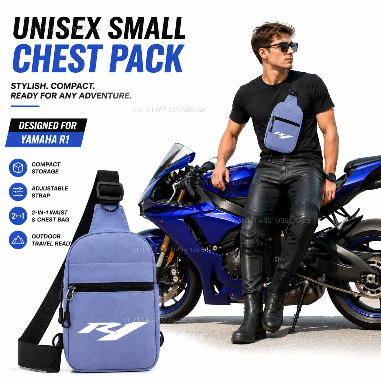 Motorcycle 2In1 Multi-functional Waist Bag Chest Bag Outdoor Travel Bag Waterproof Riding Phone Pouch For YAMAHA YZFR1 YZF R1