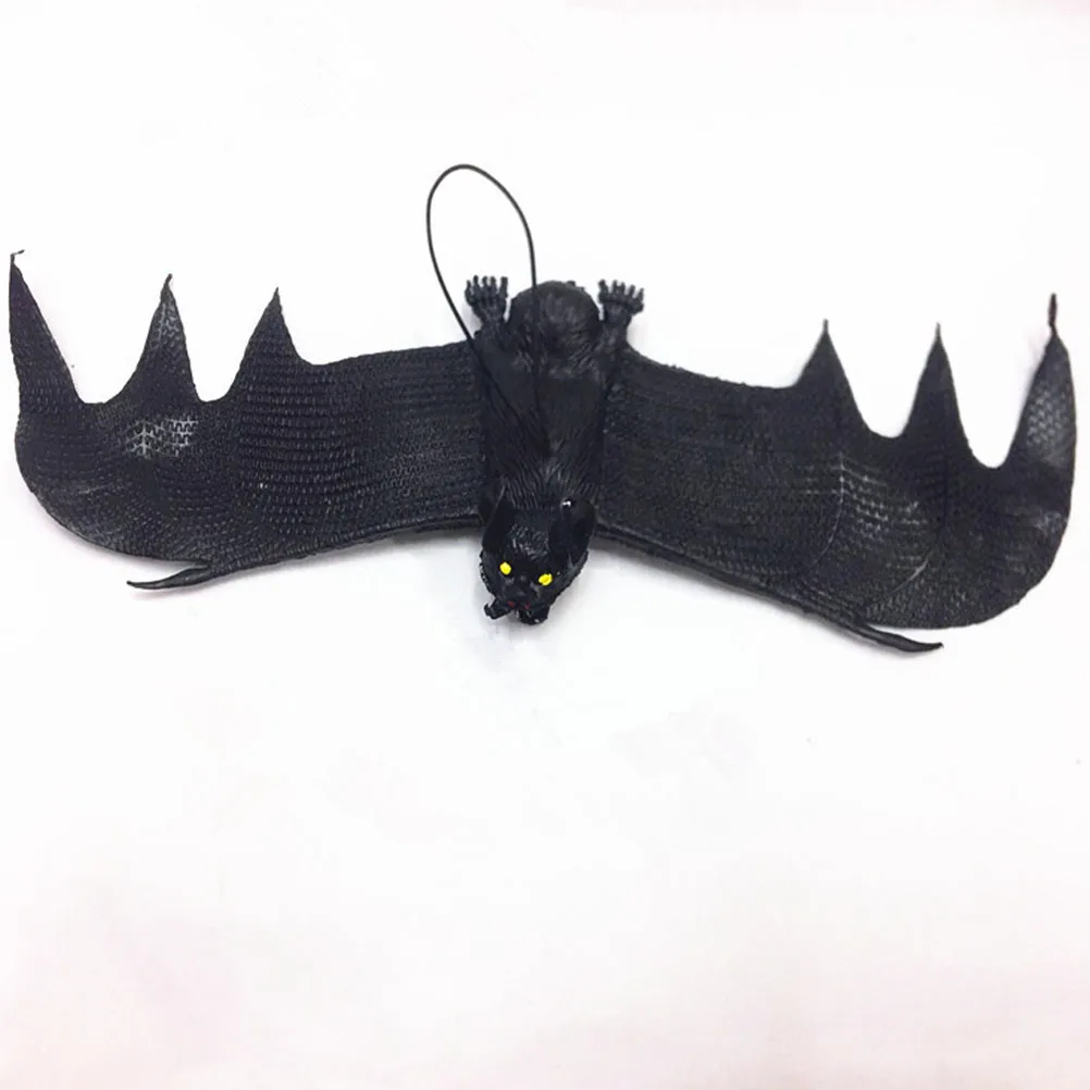 

3pcs Artificial Bats Halloween Hanging Decorations Party Props Outdoor Spooky Home Adornments Black Creative for Holiday