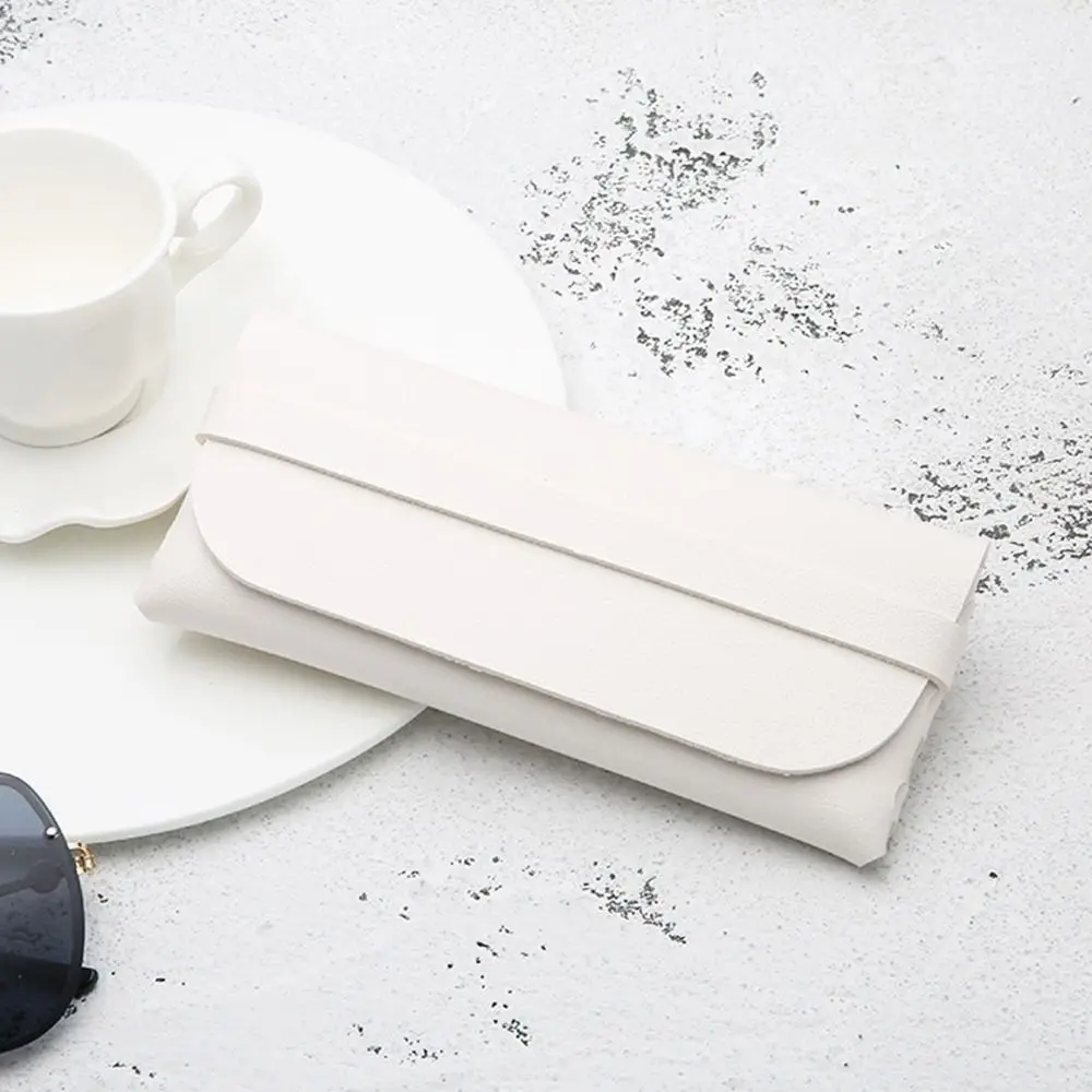 حافظة نظارات محمولة من الجلد الصناعي ، حقيبة نظارات قراءة ناعمة مضادة للخدوش ، حقيبة نظارات شمسية مقاومة للماء ، إكسسوارات نظارات