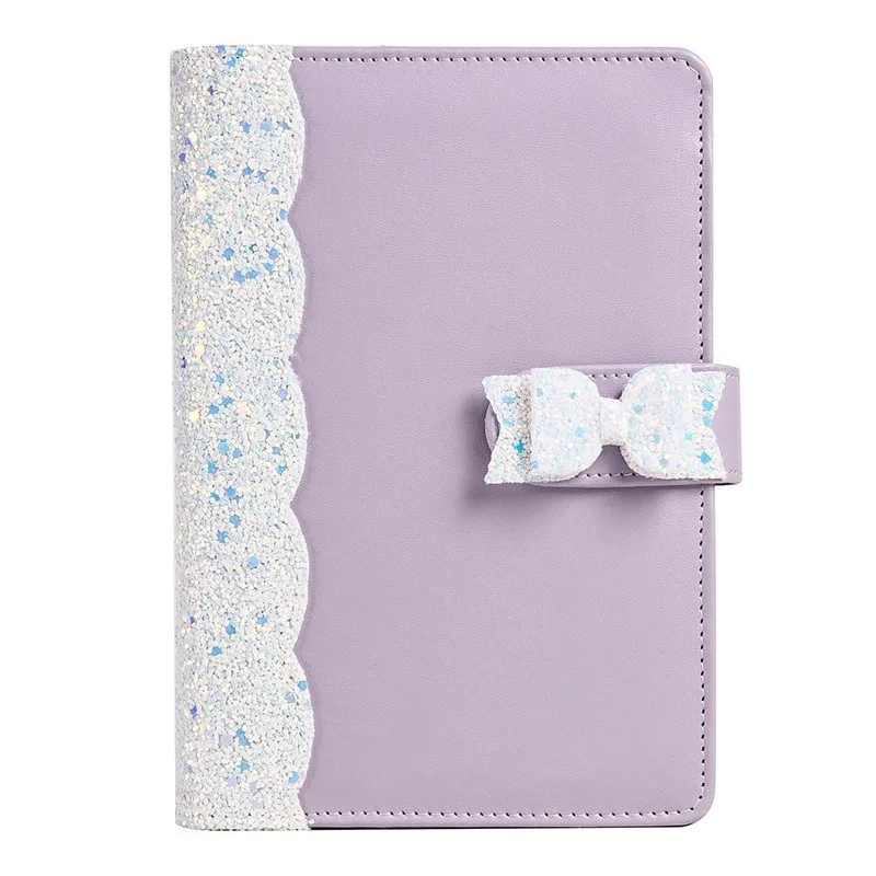 2025customized soft PU leather cute color notebook girlfriend's loose-leaf diary birthday sets kl245034