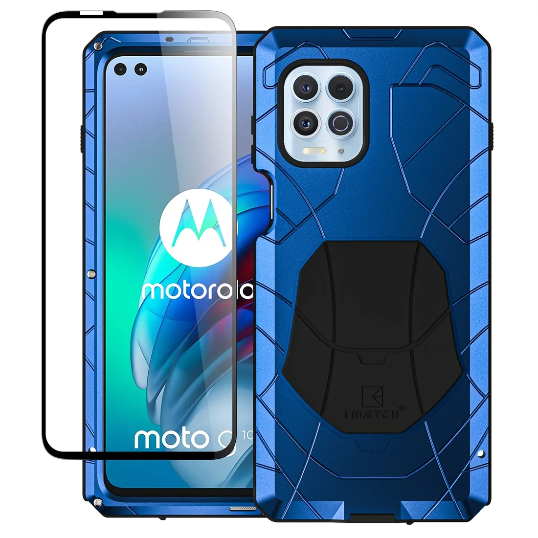 

Phone Case For Motorola Moto Edge S Moto G100 Shockproof Bumper Silicone Armor Metal Aluminum Back Cover for Moto G100 Funda