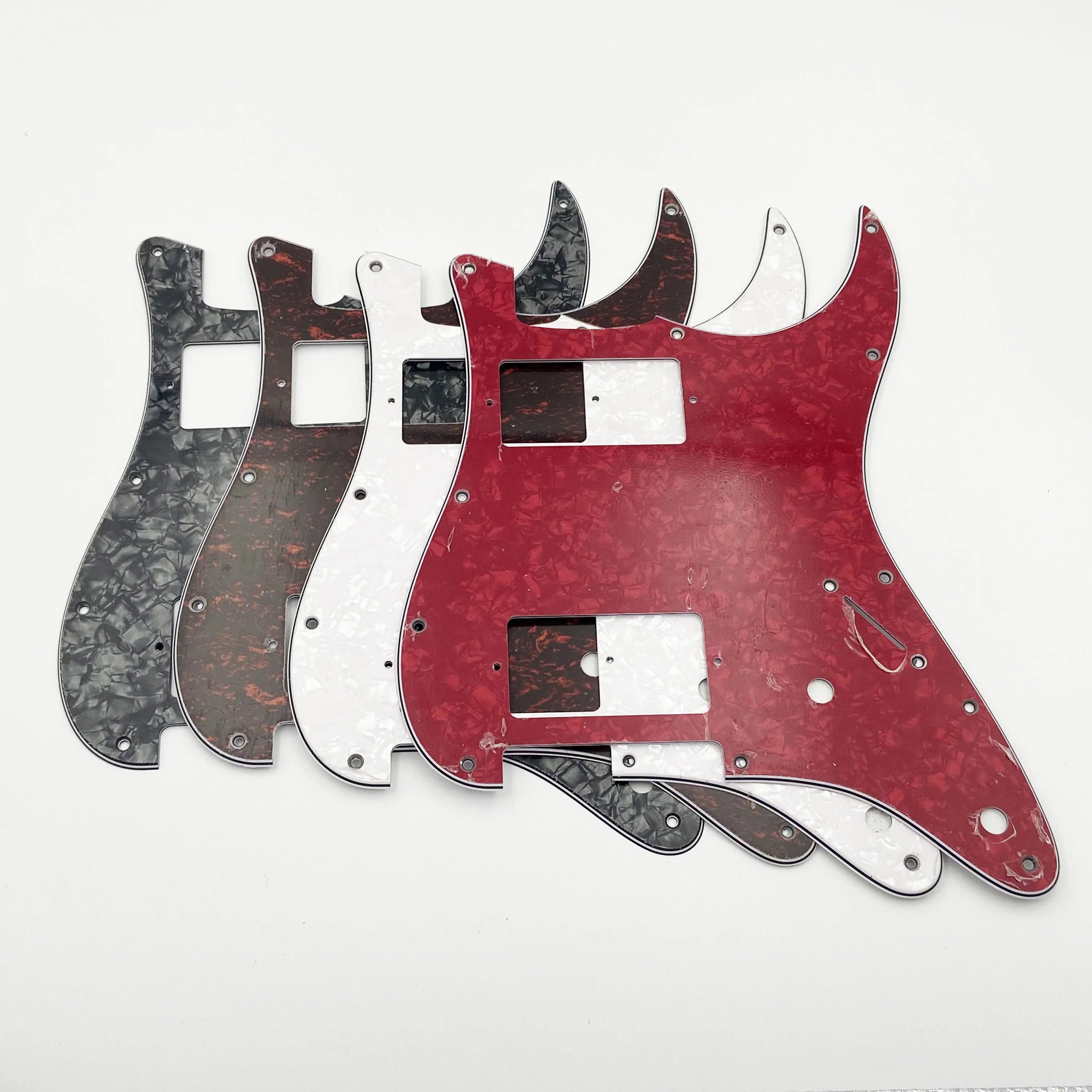 ST Double 11-hole Electric Guitar Front Cover Plate HH Three-layer Panel PVC Electric Guitar Scratch-resistant Protective Plate