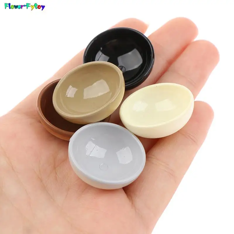 2pcs/10pcs 1:6 1:12 Dollhouse Miniature Resin Bowl Multi Color Large Rould Soup Bowls Modle Toys Kitchen Doll House Accessories