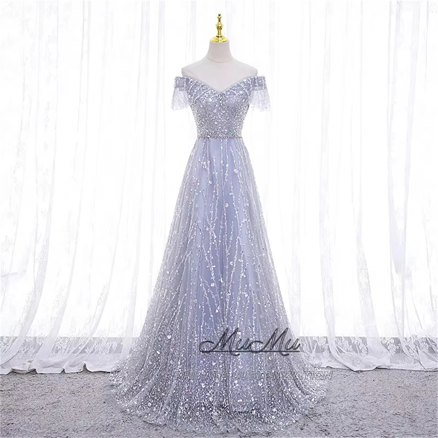 

MuMu Customized Elegant Guest Wedding Dress Large Sizes Dresses of 15 Quinceanera Victorian Ball Gown Dresses Woman Party Dress
