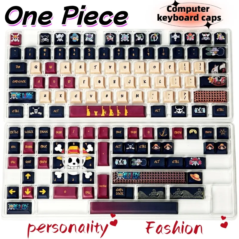 

One Piece keycaps cute, fashionable, personalized, creative, simple, kawaii computer keycaps, birthday gift for friends